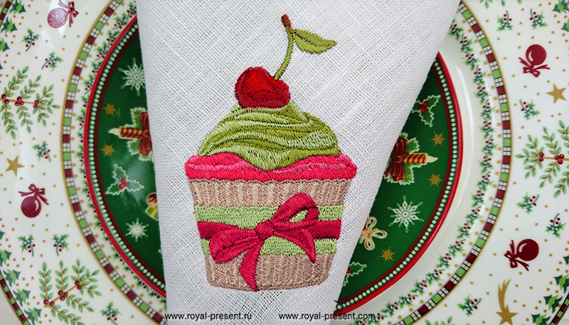 Machine Embroidery Design Christmas dessert