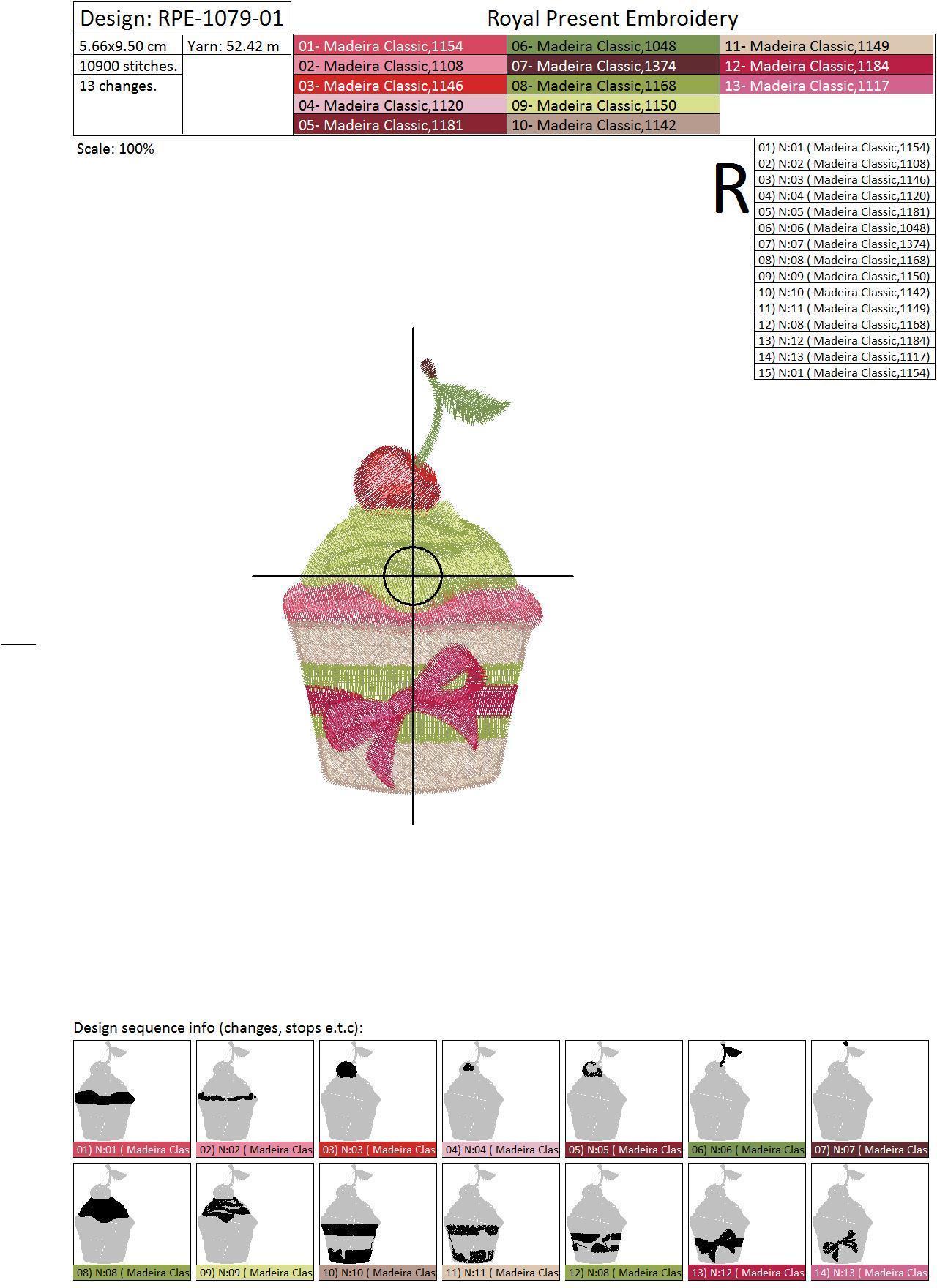 Machine Embroidery Design Christmas dessert