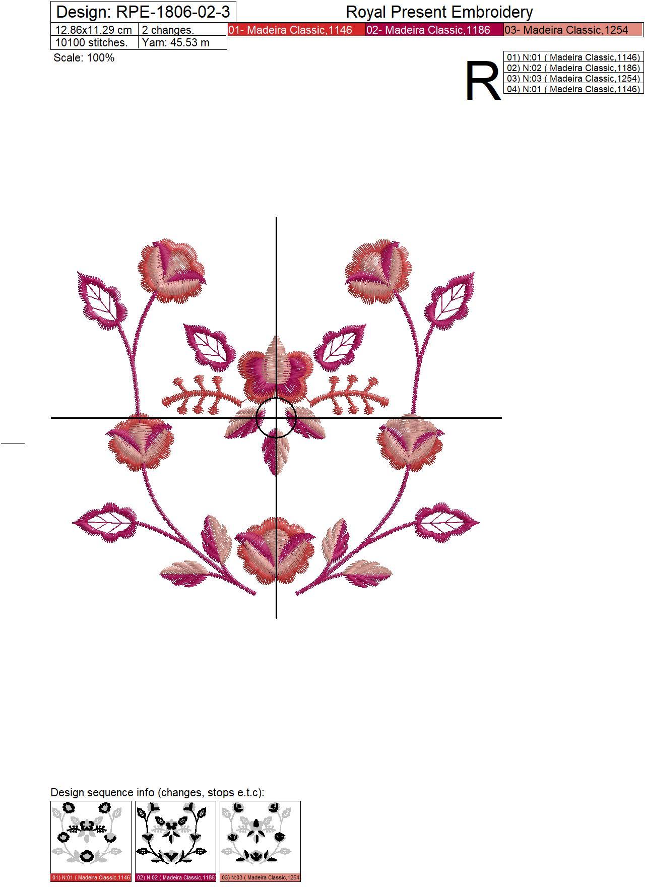 Polish Folk Quilt Machine Embroidery Designs - 3 sizes