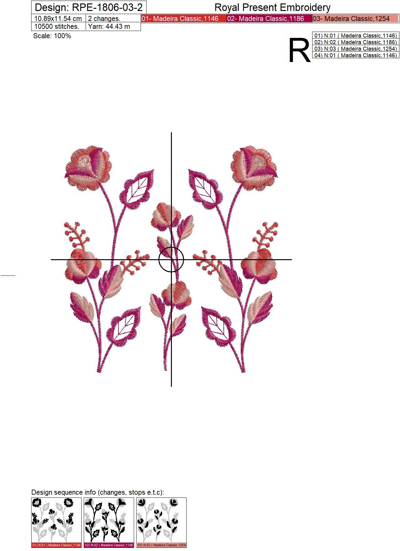 Polish Folk Quilt Machine Embroidery Designs - 3 sizes