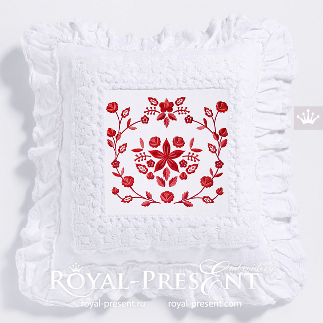 Polish Folk Machine Embroidery Design - 2 sizes RPE-1807
