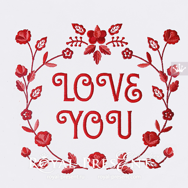 Polish Folk Frame Machine Embroidery Design - 2 sizes