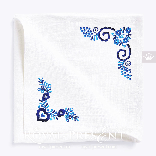 Slovak Corners Machine Embroidery Designs - 3 sizes