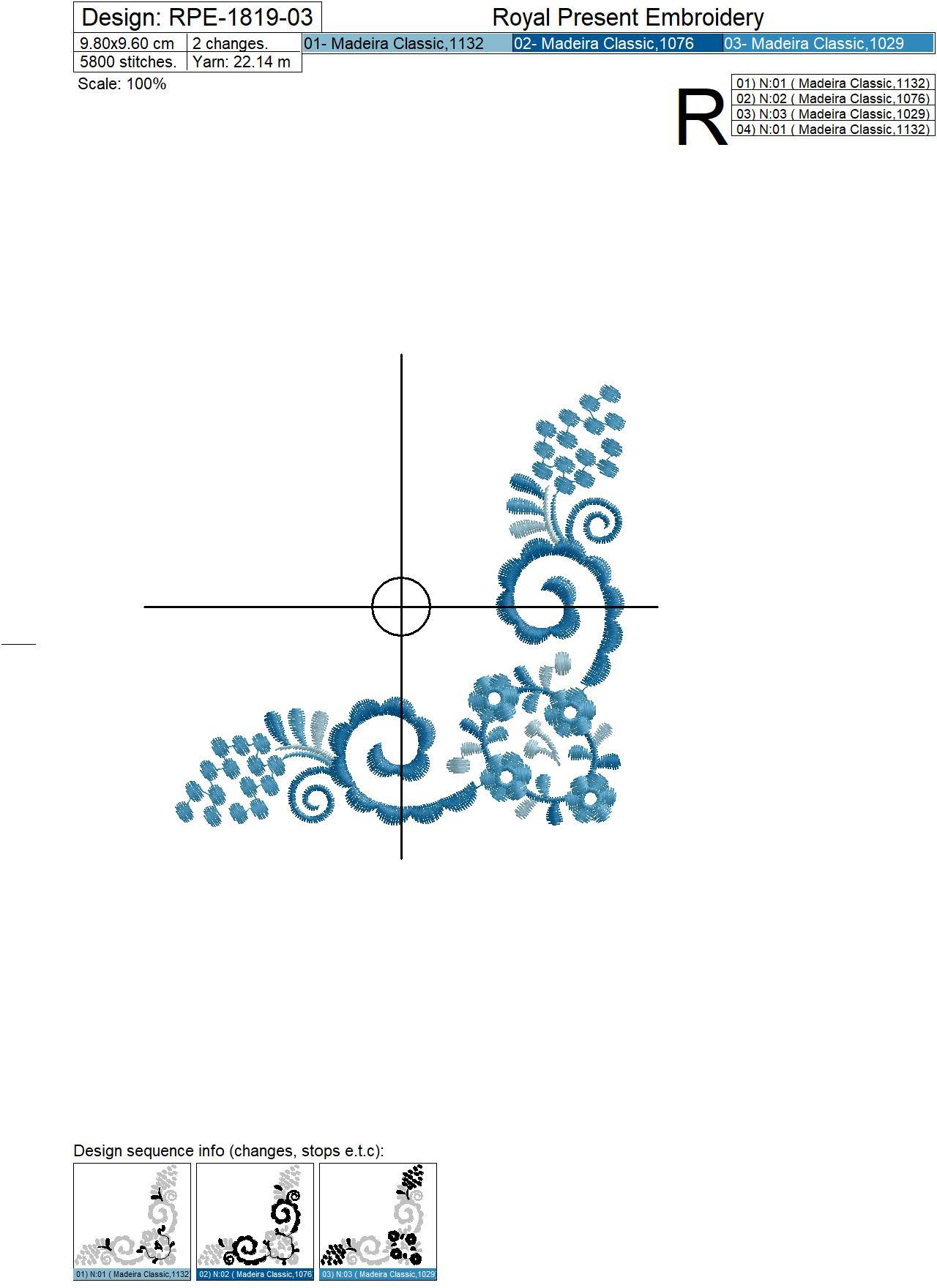 Slovak Corners Machine Embroidery Designs - 3 sizes