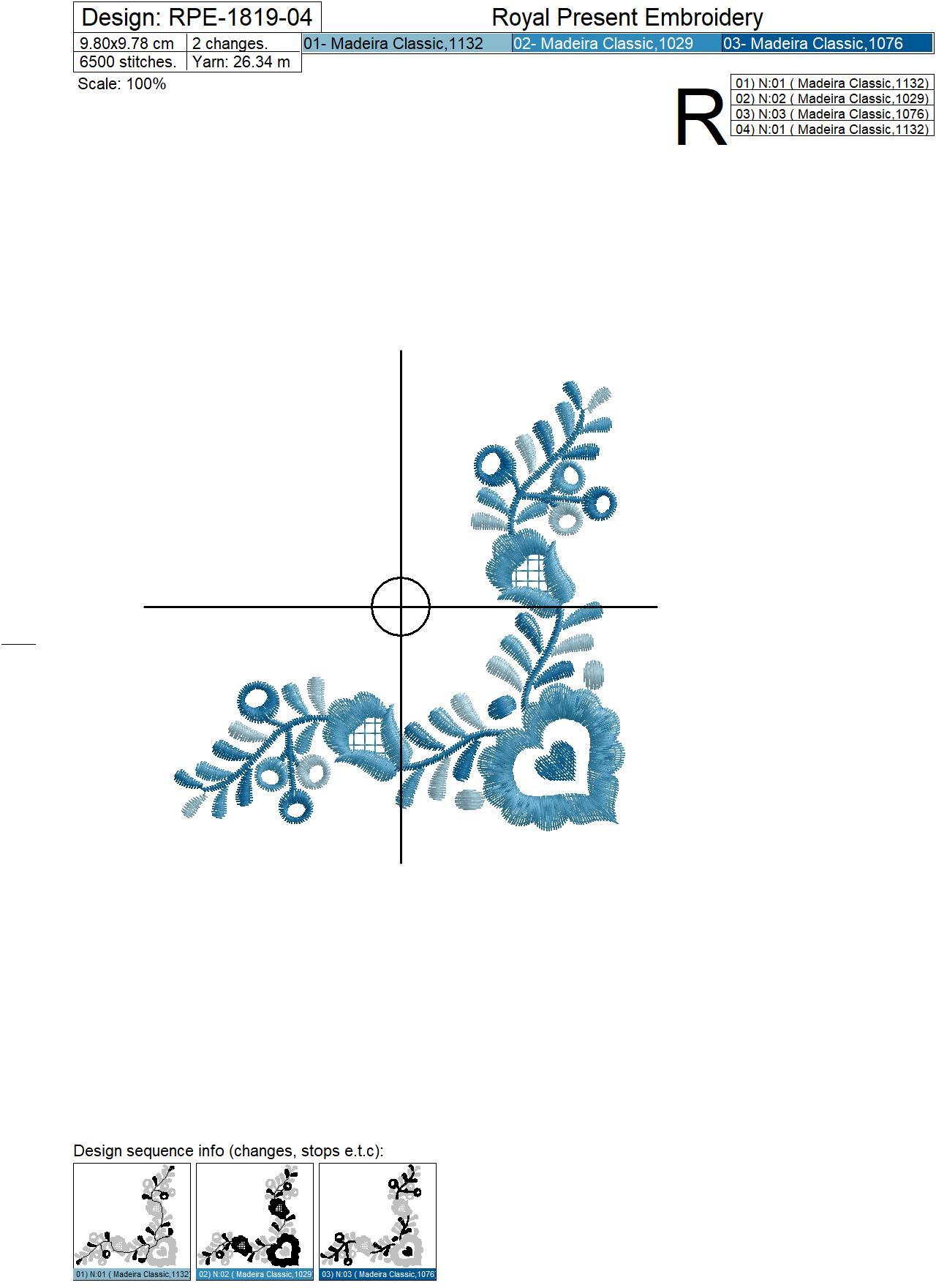Slovak Corners Machine Embroidery Designs - 3 sizes