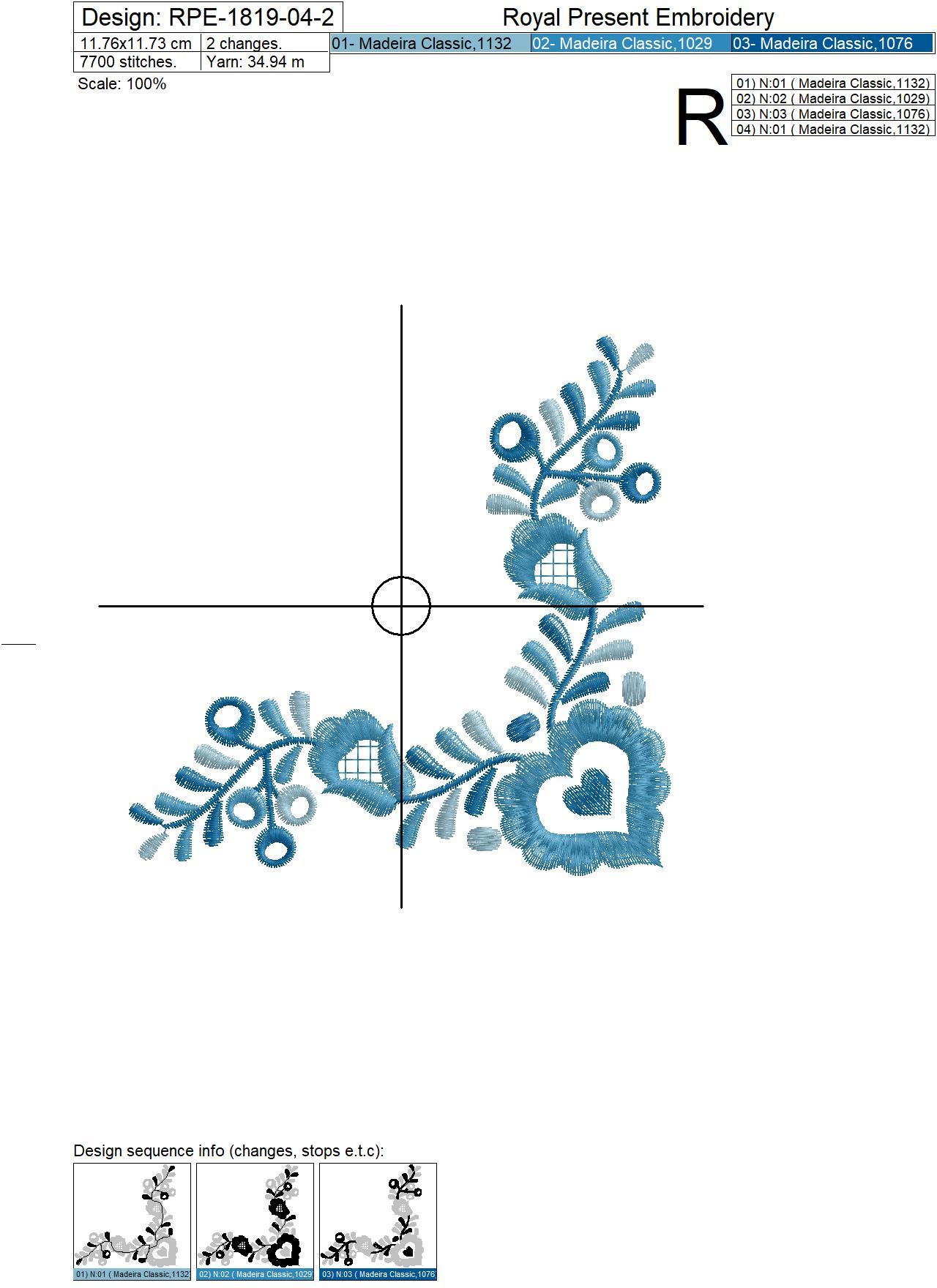 Slovak Corners Machine Embroidery Designs - 3 sizes