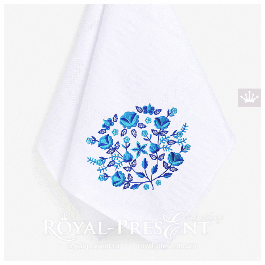 Polish Folk Bush Machine Embroidery Design - 2 sizes RPE-1811