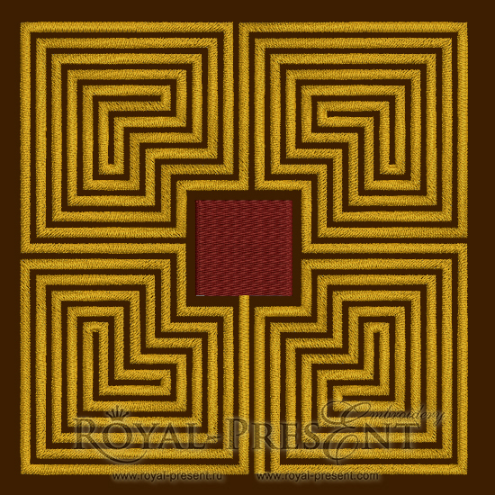 ART DECO Machine Embroidery Design