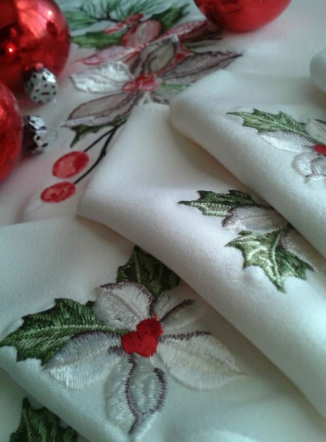 Christmas garland Machine Embroidery Design