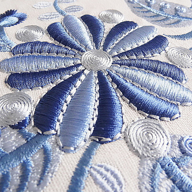 Machine Embroidery Design Fantastic flowers 3D - 2 sizes RPE-627