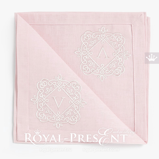 Filigree frame Machine embroidery design - 3 sizes