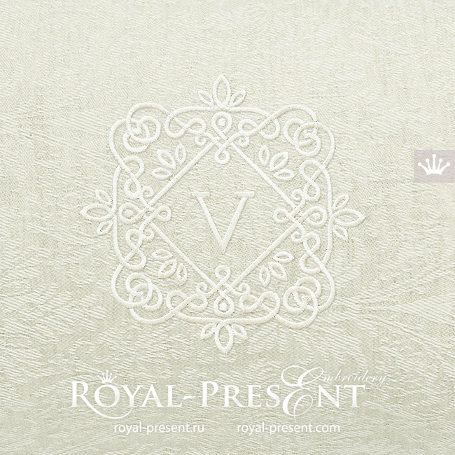 Filigree frame Machine embroidery design - 3 sizes