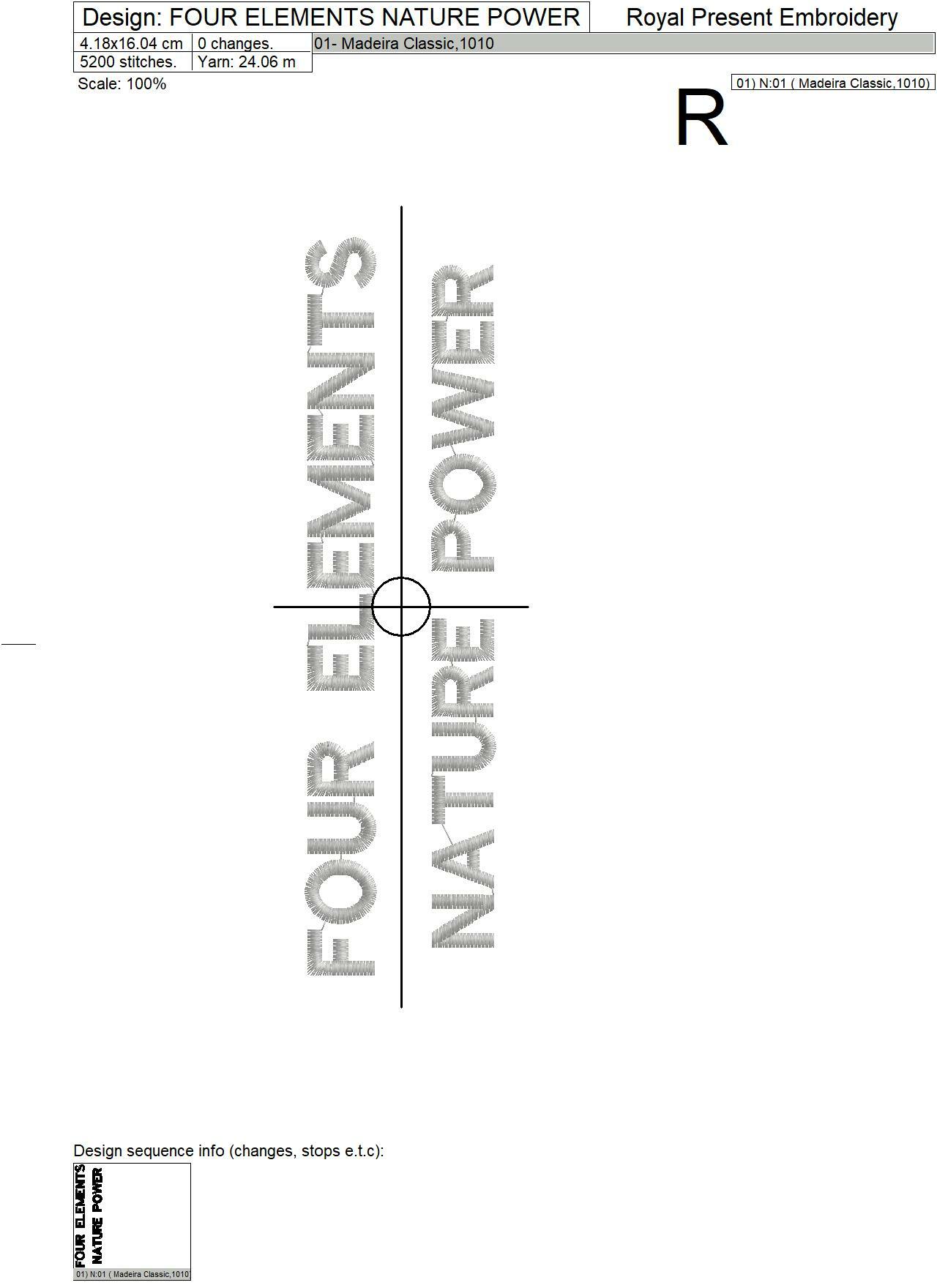 Four Elements Nature Power Machine Embroidery Designs - 2 sizes