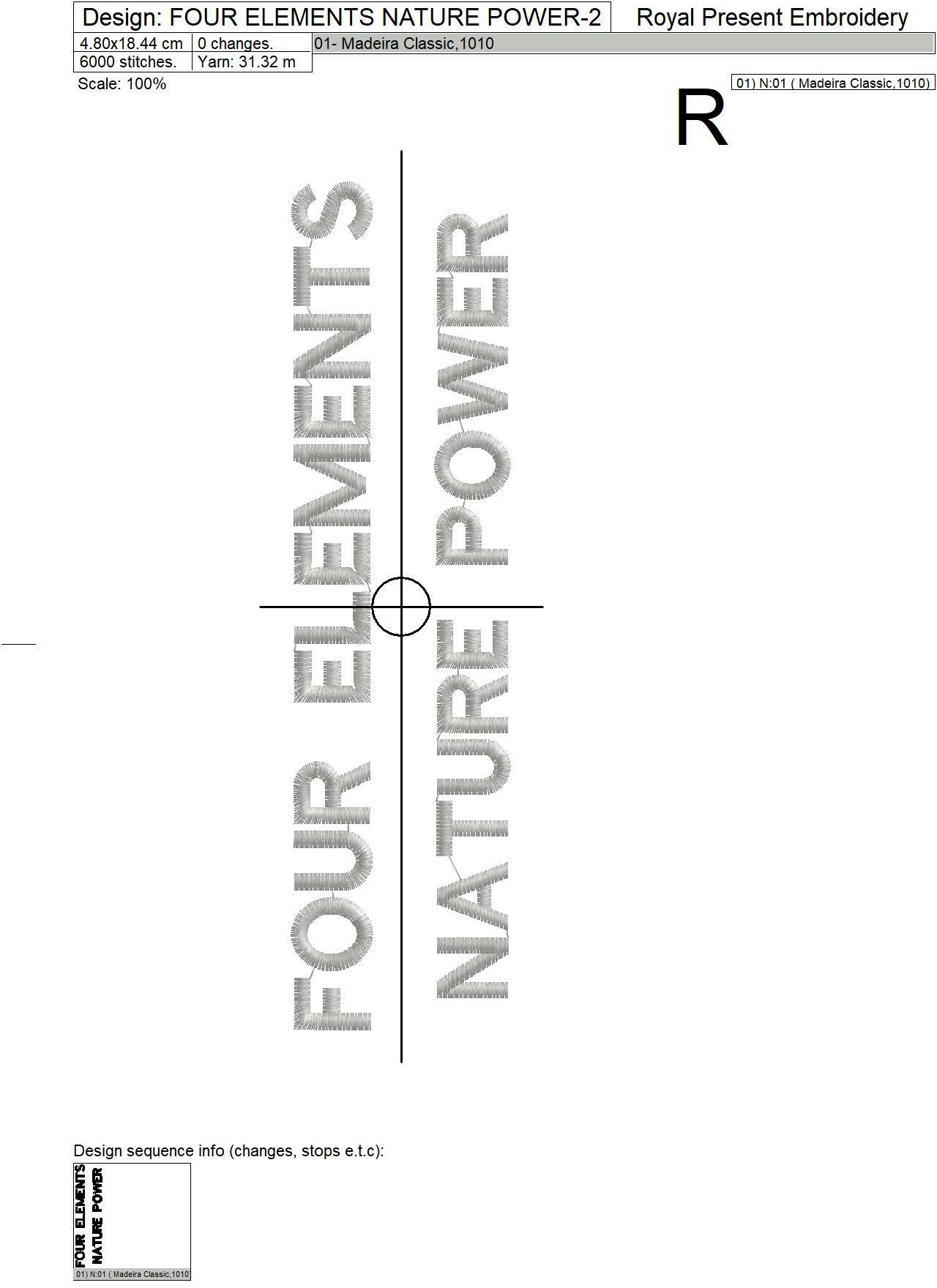 Four Elements Nature Power Machine Embroidery Designs - 2 sizes