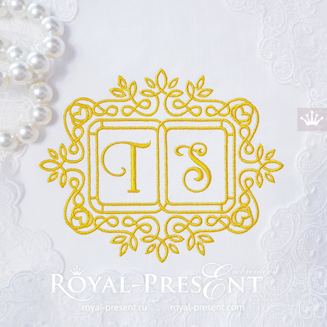 Double Heirloom Frame Machine Embroidery Design - 4 sizes RPE-1846