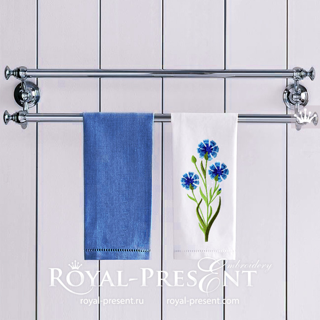 Cornflowers Machine Embroidery Design - 2 sizes RPE-1817