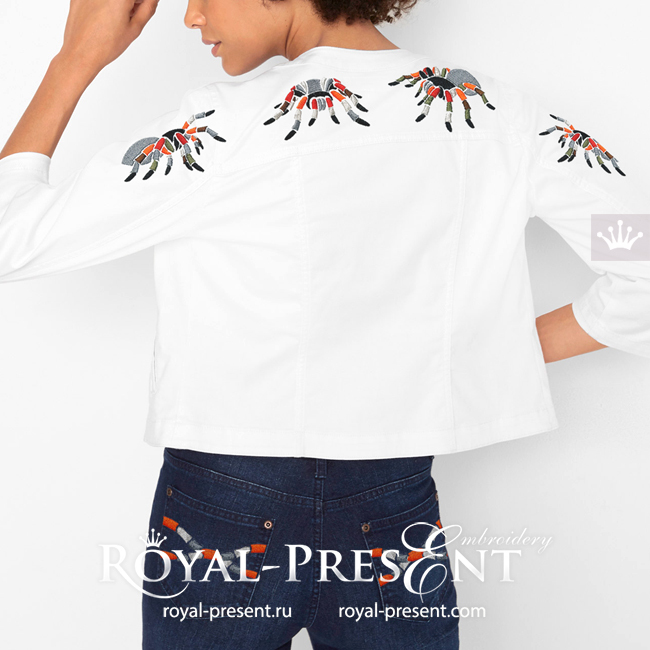 Tarantula Spiders machine embroidery designs RPE-1860