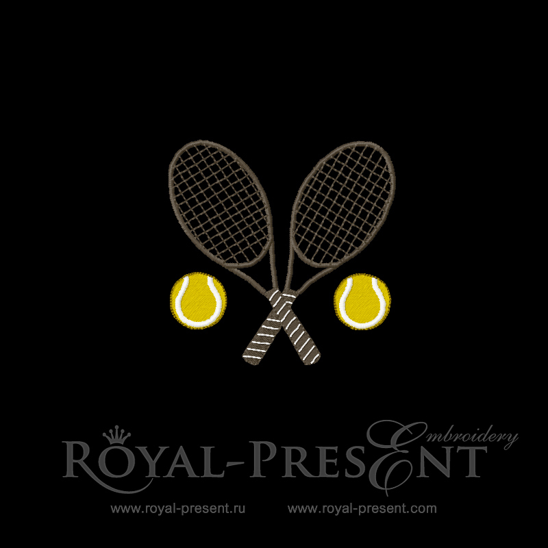 Machine Embroidery Design Tennis