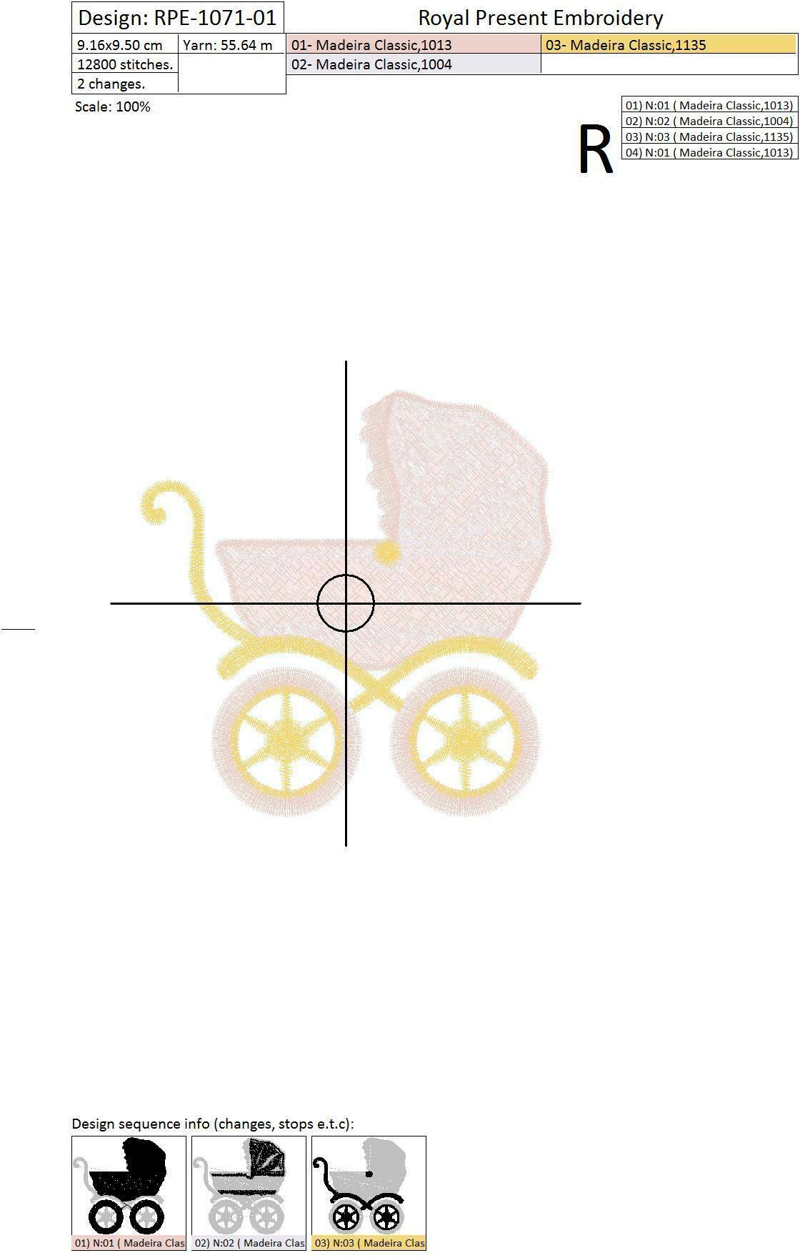 Set of Machine Embroidery Designs Baby design elements - 10 in 1