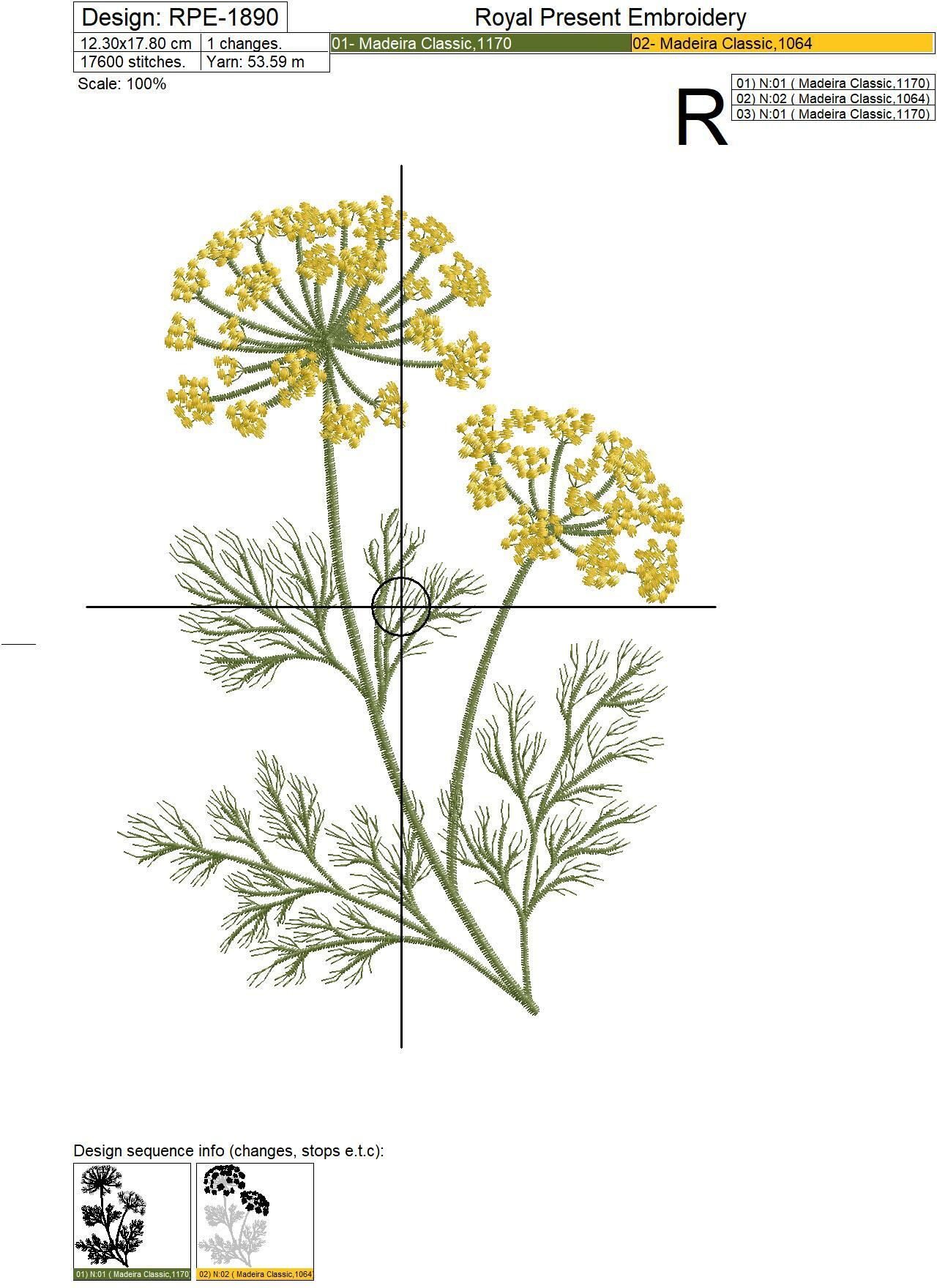 Dill Machine Embroidery Designs
