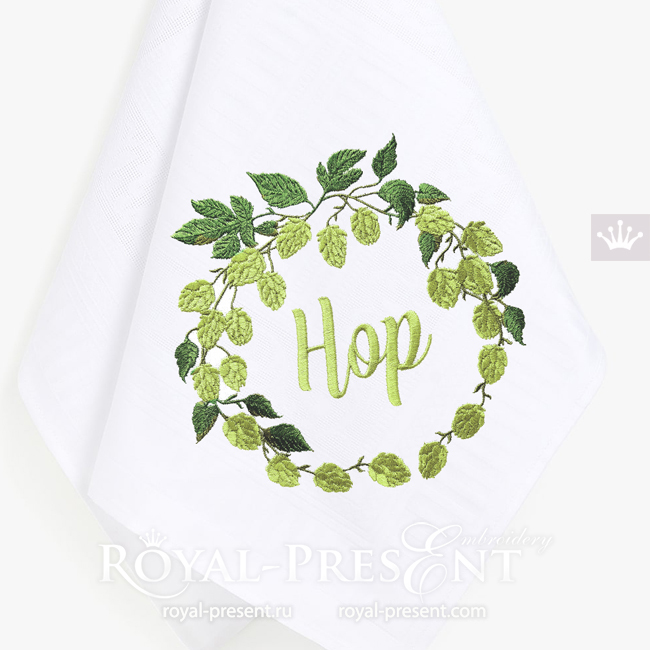 Hop Frame Machine Embroidery Design - 2 sizes
