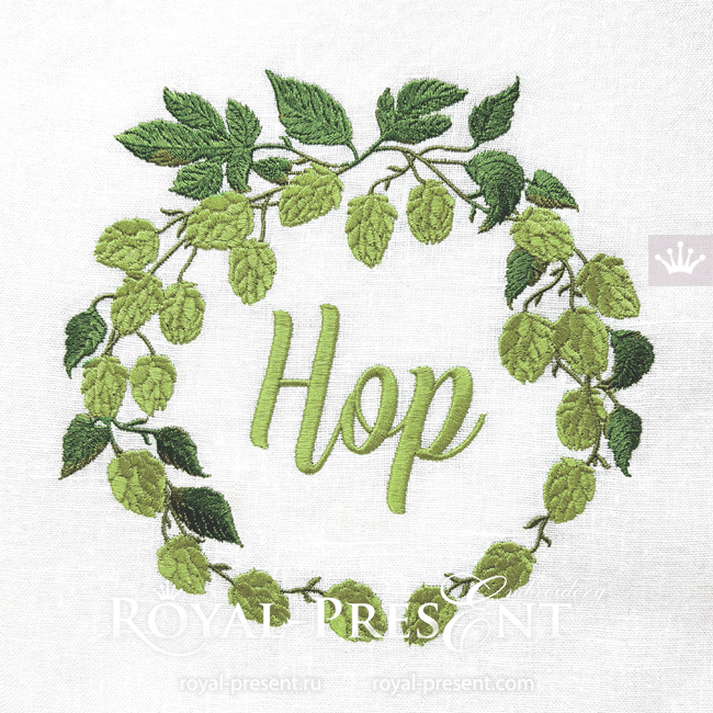 Hop Frame Machine Embroidery Design - 2 sizes RPE-1935