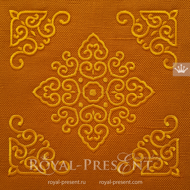 Chinese style patterns machine embroidery designs - 3 sizes