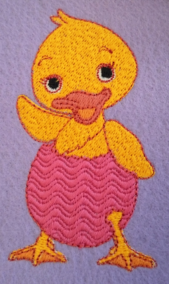 Machine Embroidery Design - Easter duckling