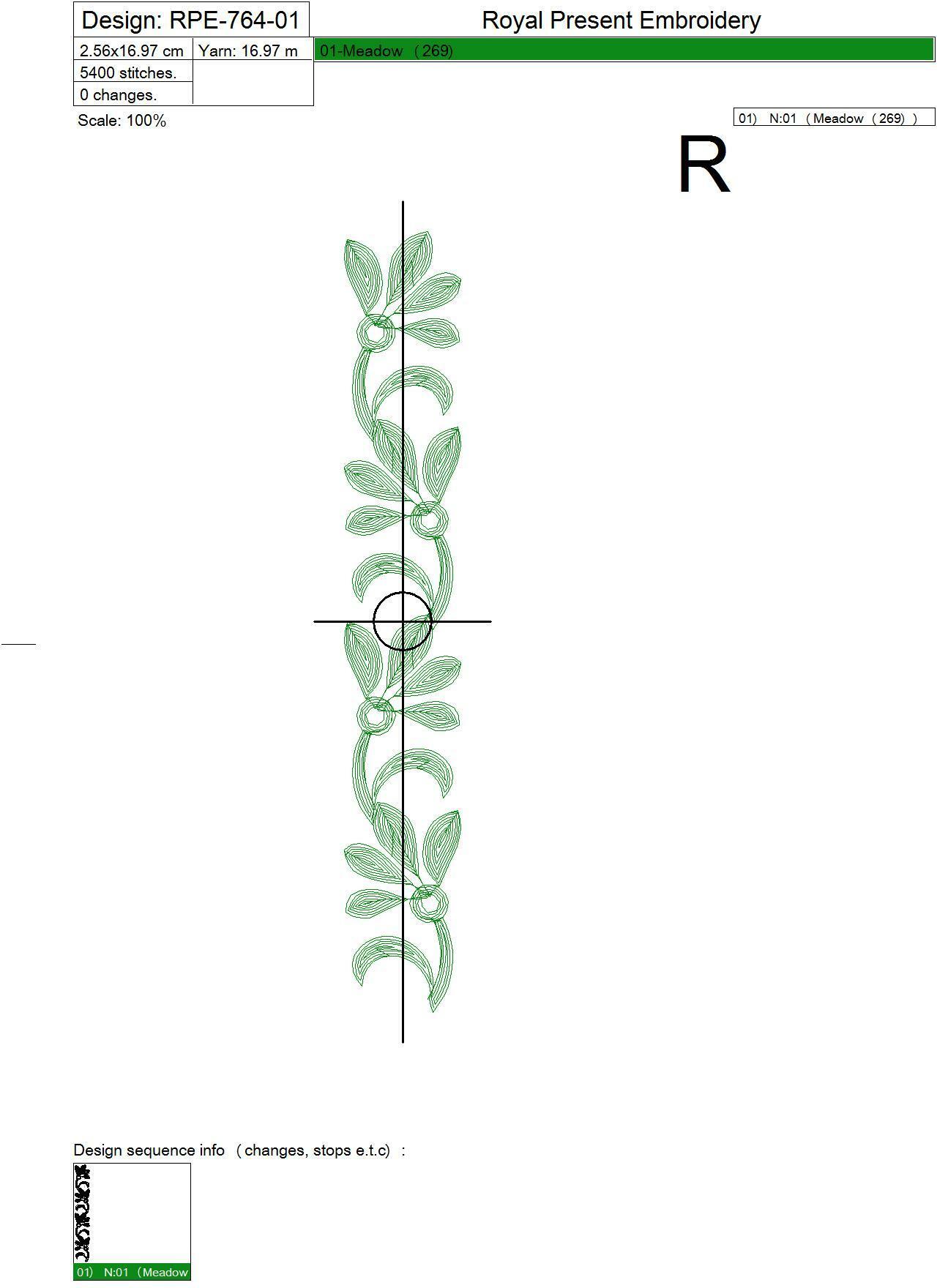 Machine Embroidery Designs Floral Borders - 4 in 1