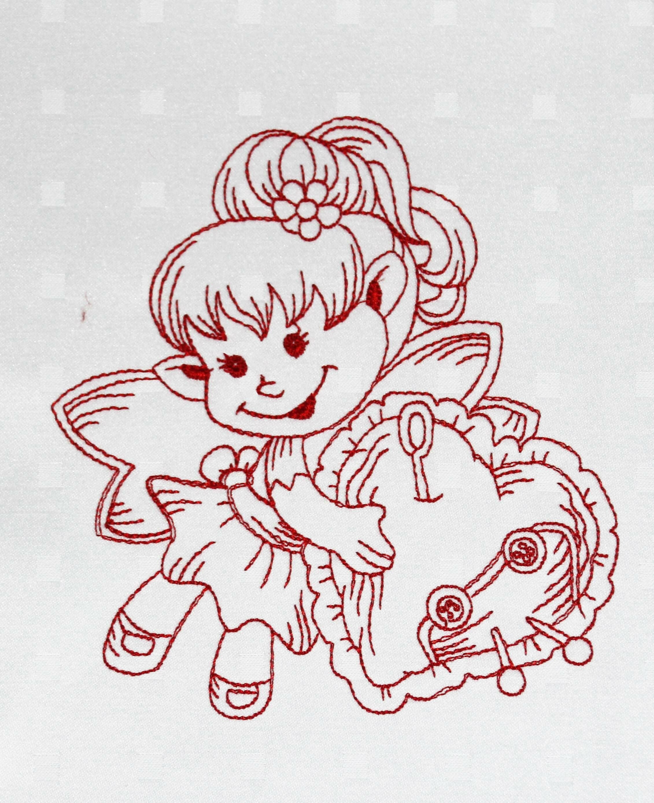 Machine Embroidery Designs - Sewing Fairy Redwork