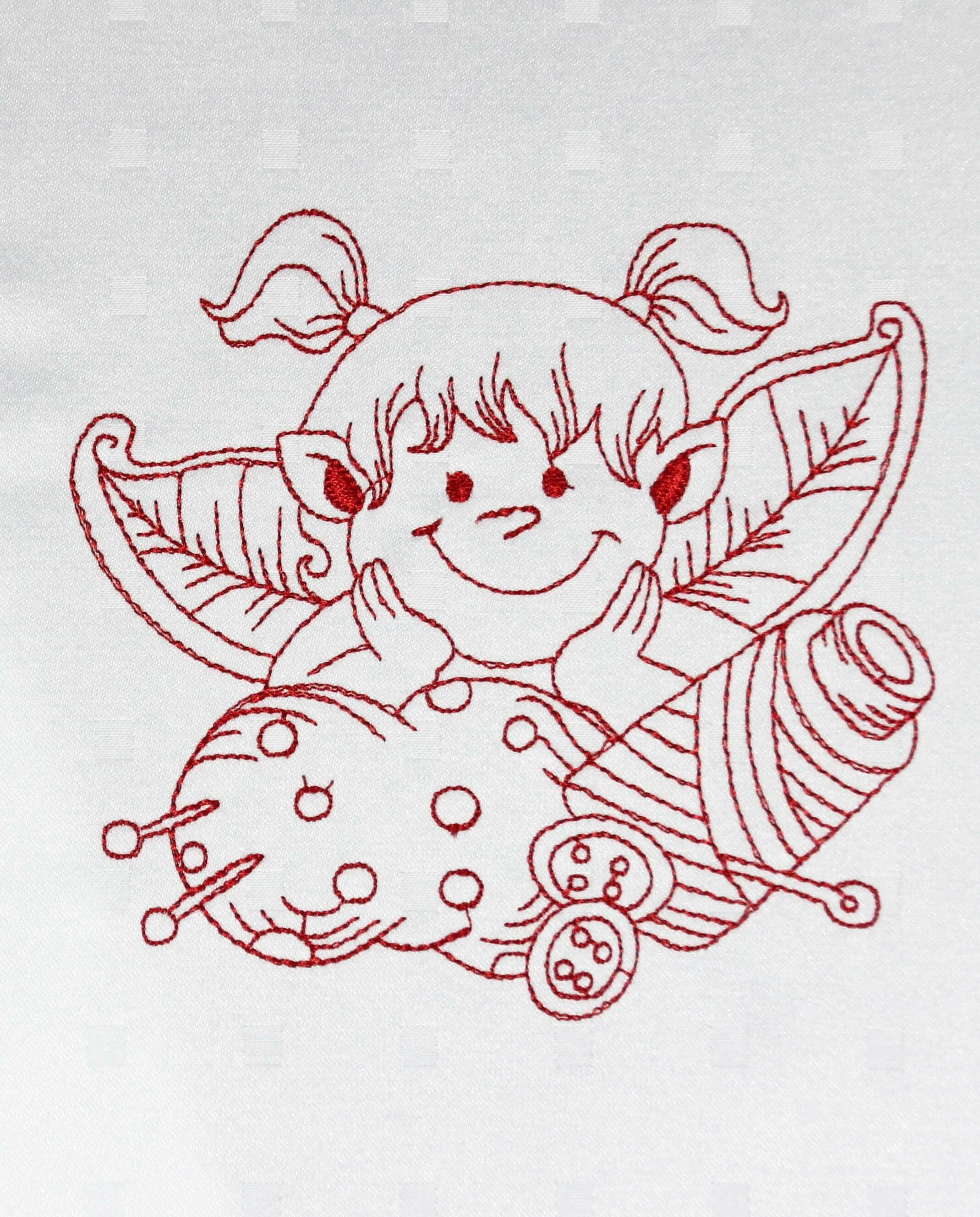 Machine Embroidery Designs - Sewing Fairy Redwork