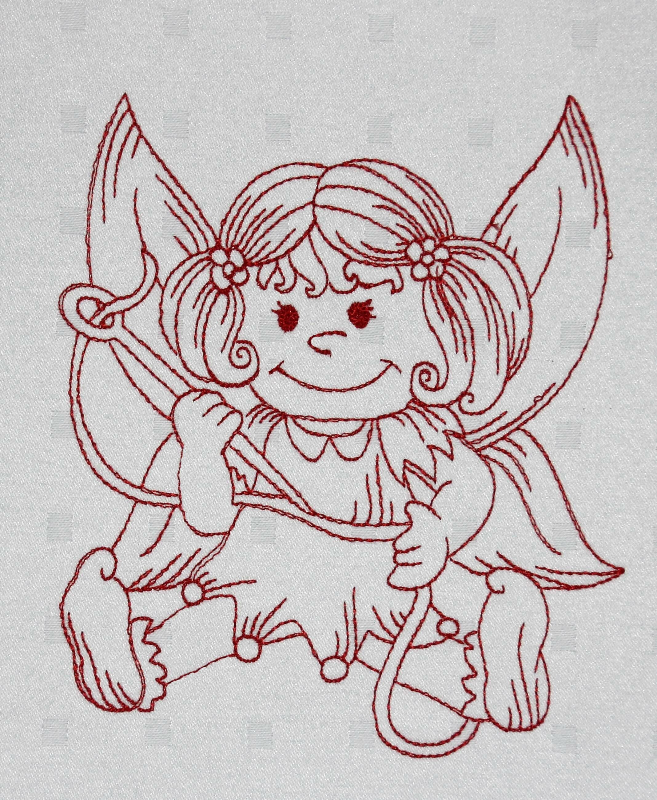 Machine Embroidery Designs - Sewing Fairy Redwork