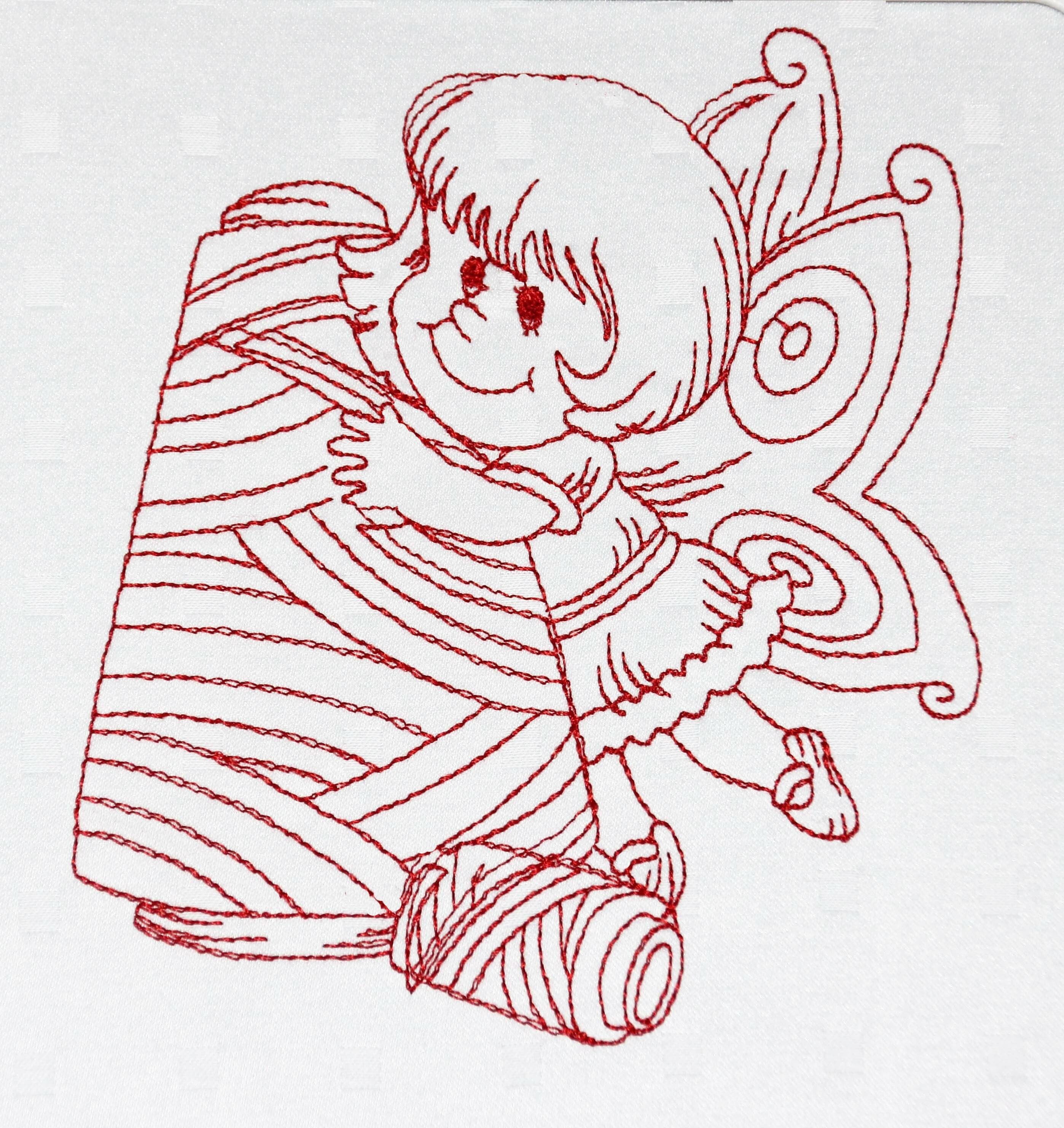 Machine Embroidery Designs - Sewing Fairy Redwork