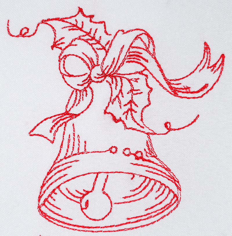 Machine Embroidery Designs - Six christmas bells