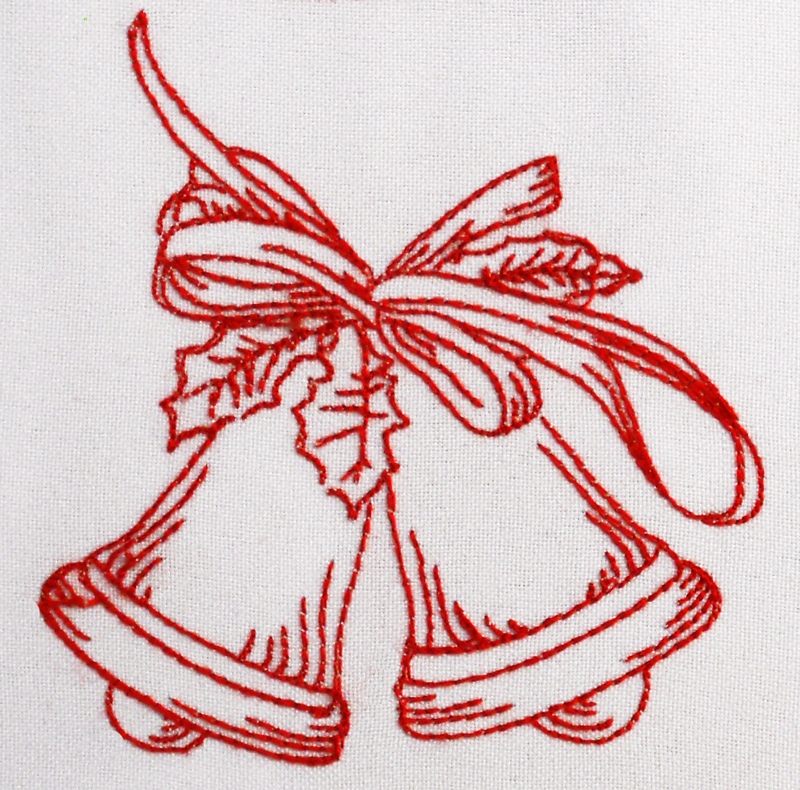 Machine Embroidery Designs - Six christmas bells