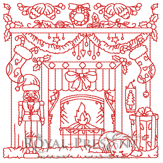 Machine Embroidery Designs - Warm & Cozy Christmas #3 (4 in 1)