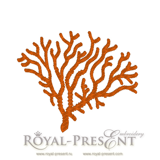 Set of Machine Embroidery Designs Corals