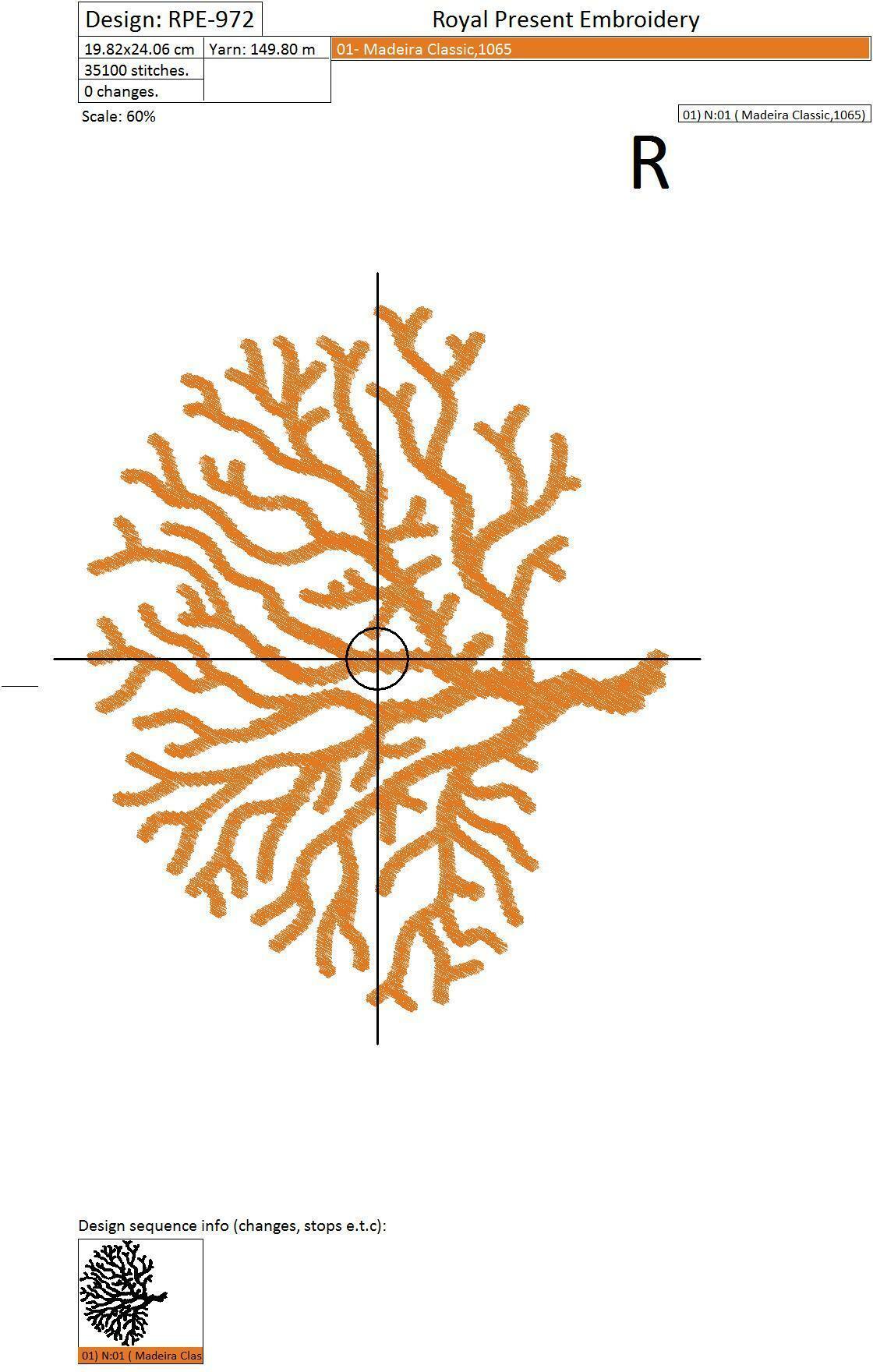 Set of Machine Embroidery Designs Corals