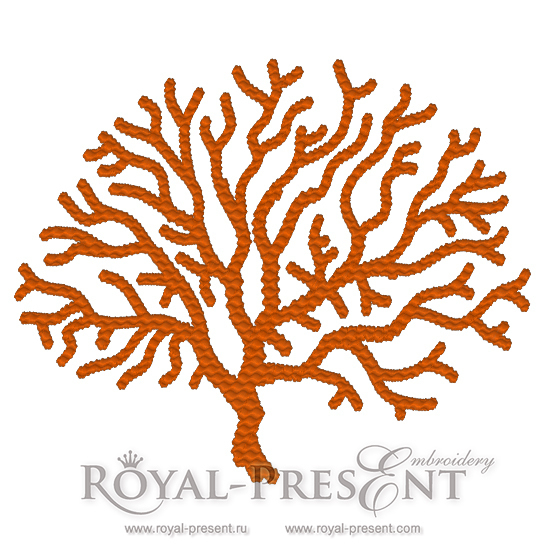 Set of Machine Embroidery Designs Corals
