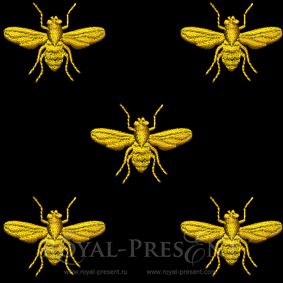 Machine Embroidery Design Napoleonic bee RPE-1146