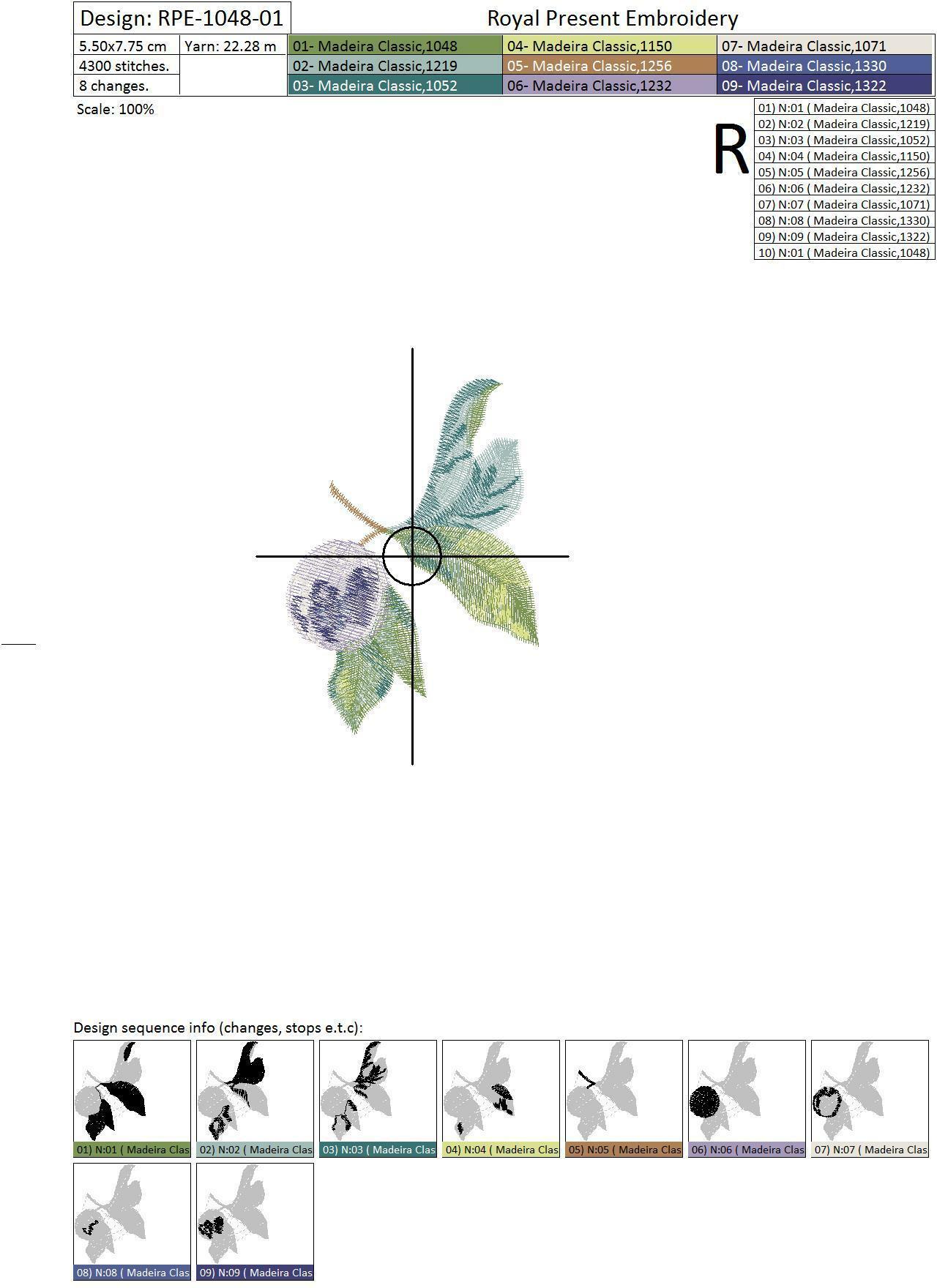 Plum branches Machine Embroidery designs