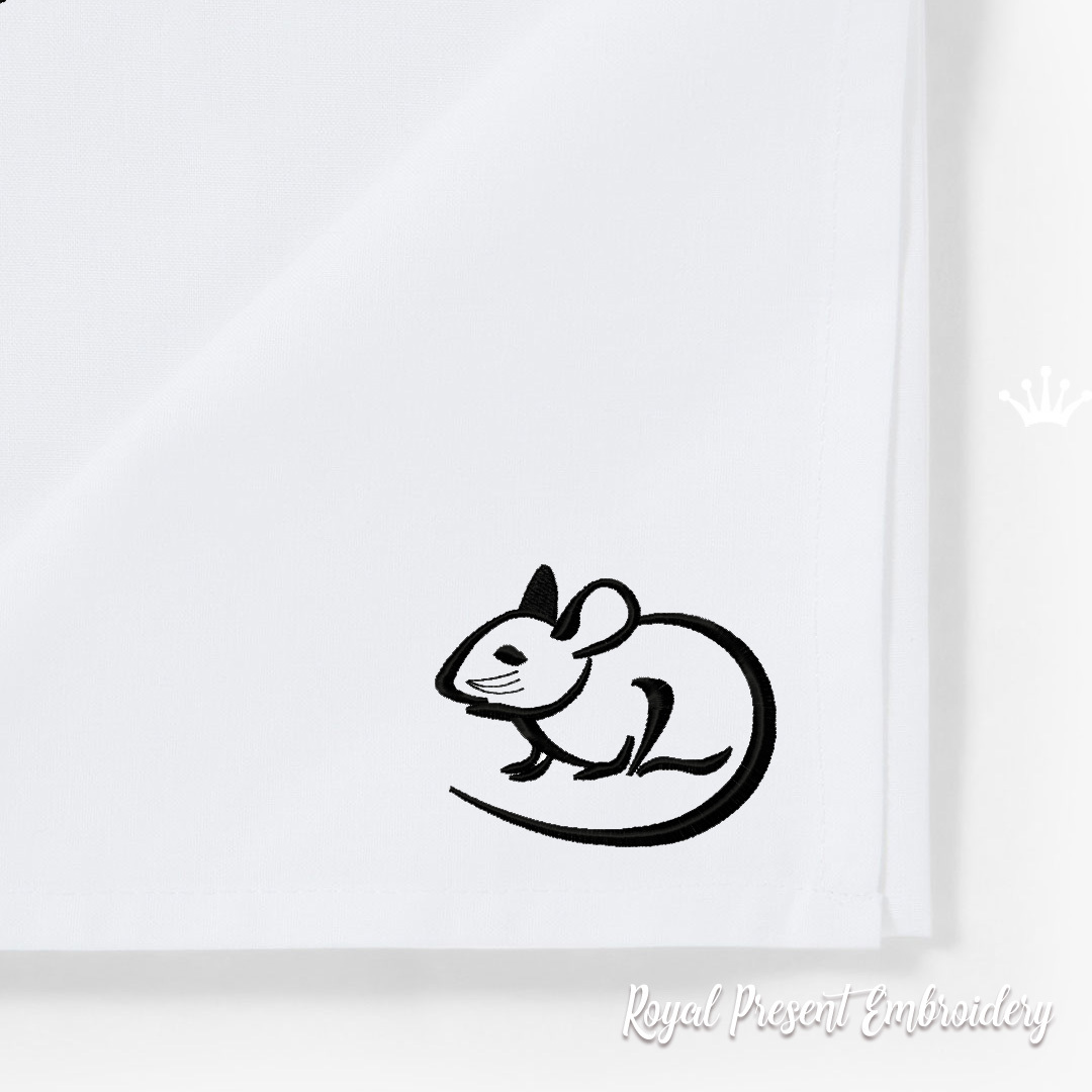 Contour Mouse Download Machine embroidery design RPE-2075-2