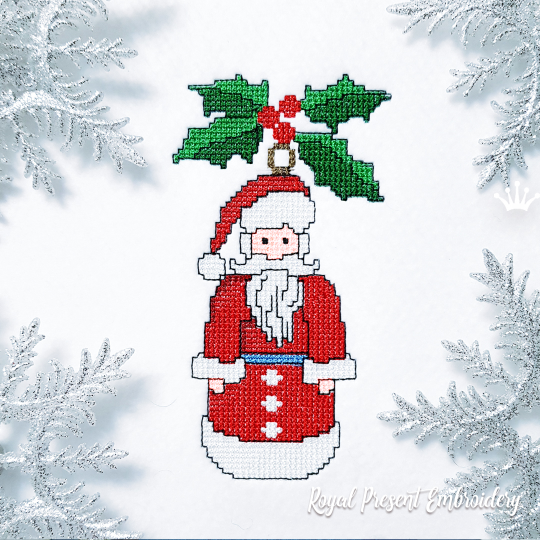 Santa Christmas Toy Cross-stitch Machine Embroidery Design
