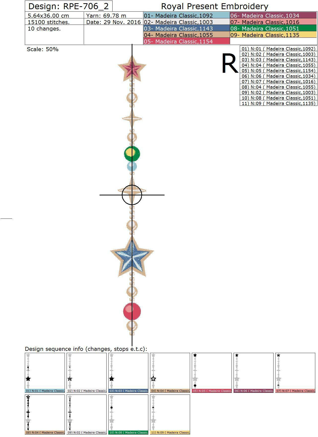Machine Embroidery Designs Christmas retro pattern - 3 in 1