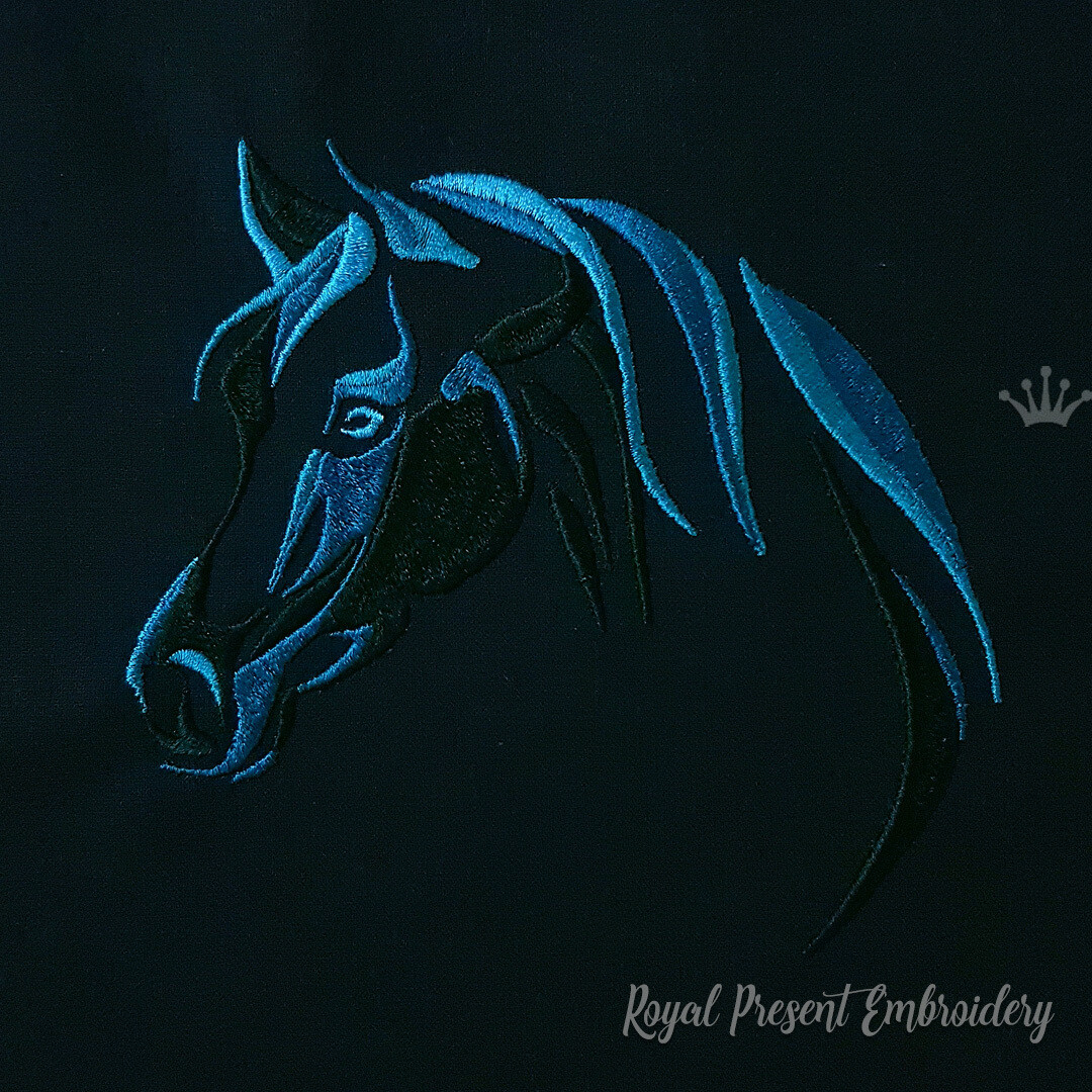 Horses head machine jessecmault design  5 sizes  royal present