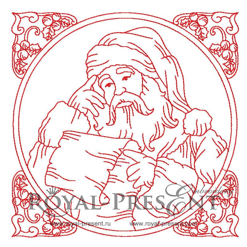 Machine Embroidery Design - Christmas spirit #5 RPE-537