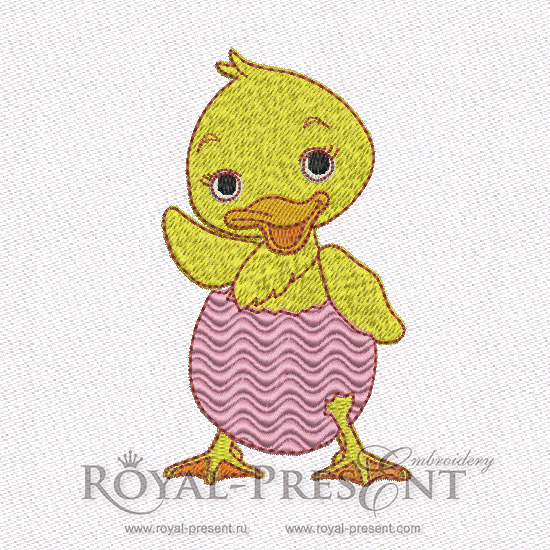 Machine Embroidery Design - Easter duckling RPE-090