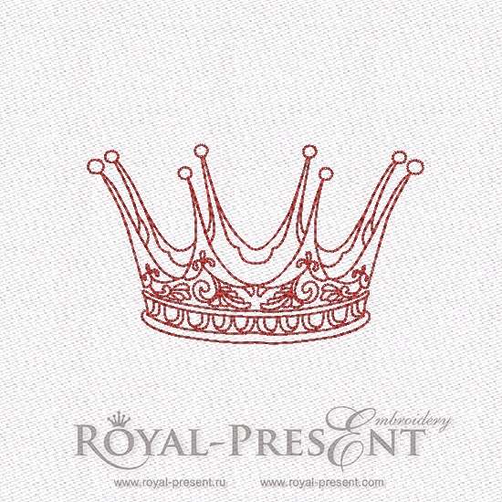 Machine Embroidery Designs King Crowns Set