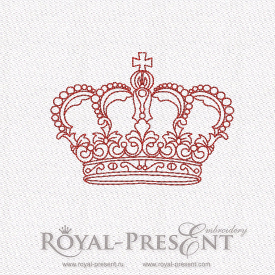 Machine Embroidery Designs King Crowns Set