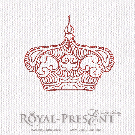 Machine Embroidery Designs King Crowns Set